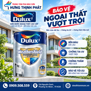 Sơn Dulux Weathershield Powerflexx Bề Mặt Mờ