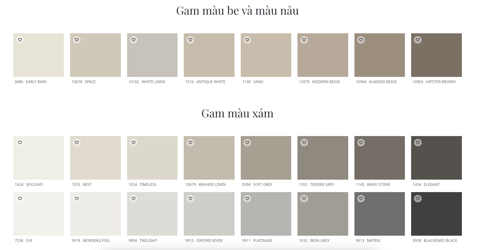 Bảng màu sơn Jotun: Nội thất + Ngoại thất - Trung tâm pha màu sơn Hưng ...