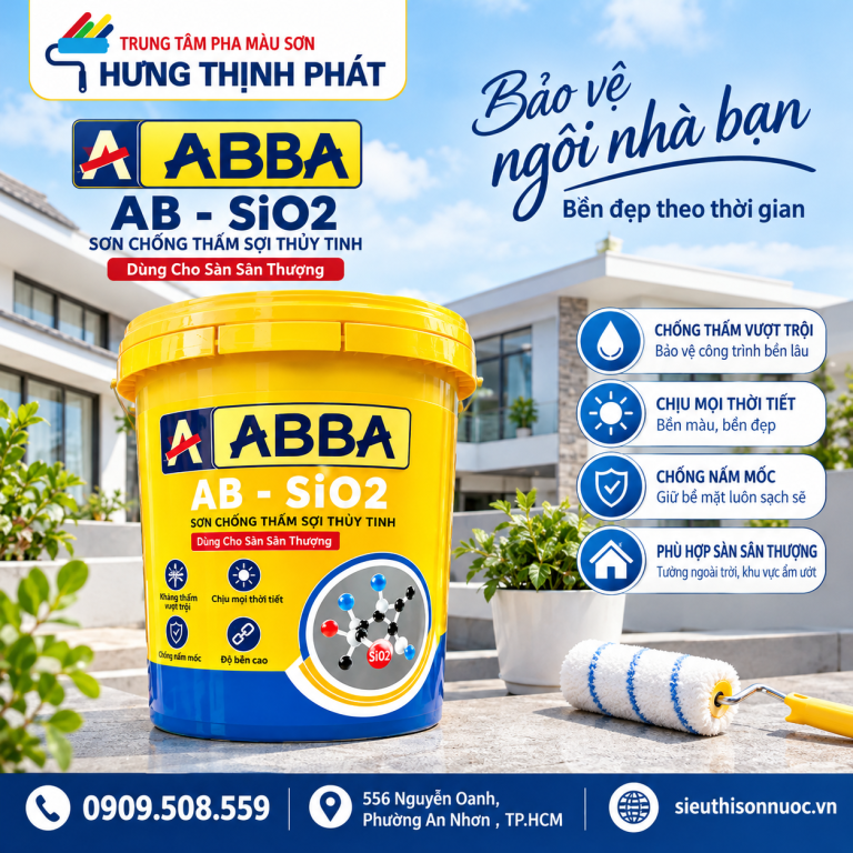 SƠN CHỐNG THẤM SỢI THỦY TINH ABA-SIO2