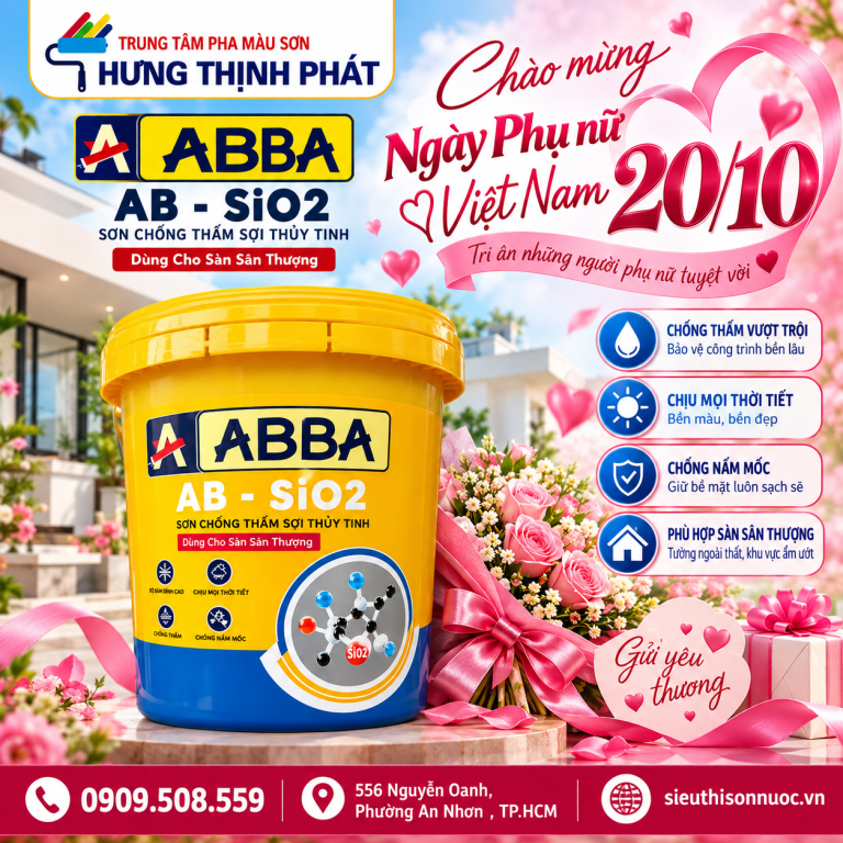 SƠN CHỐNG THẤM SỢI THỦY TINH ABA-SIO2