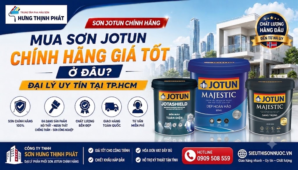 Mua Sơn Jotun Chính Hãng Giá Tốt Ở Đâu? Đại Lý Uy Tín Tại TP.HCM